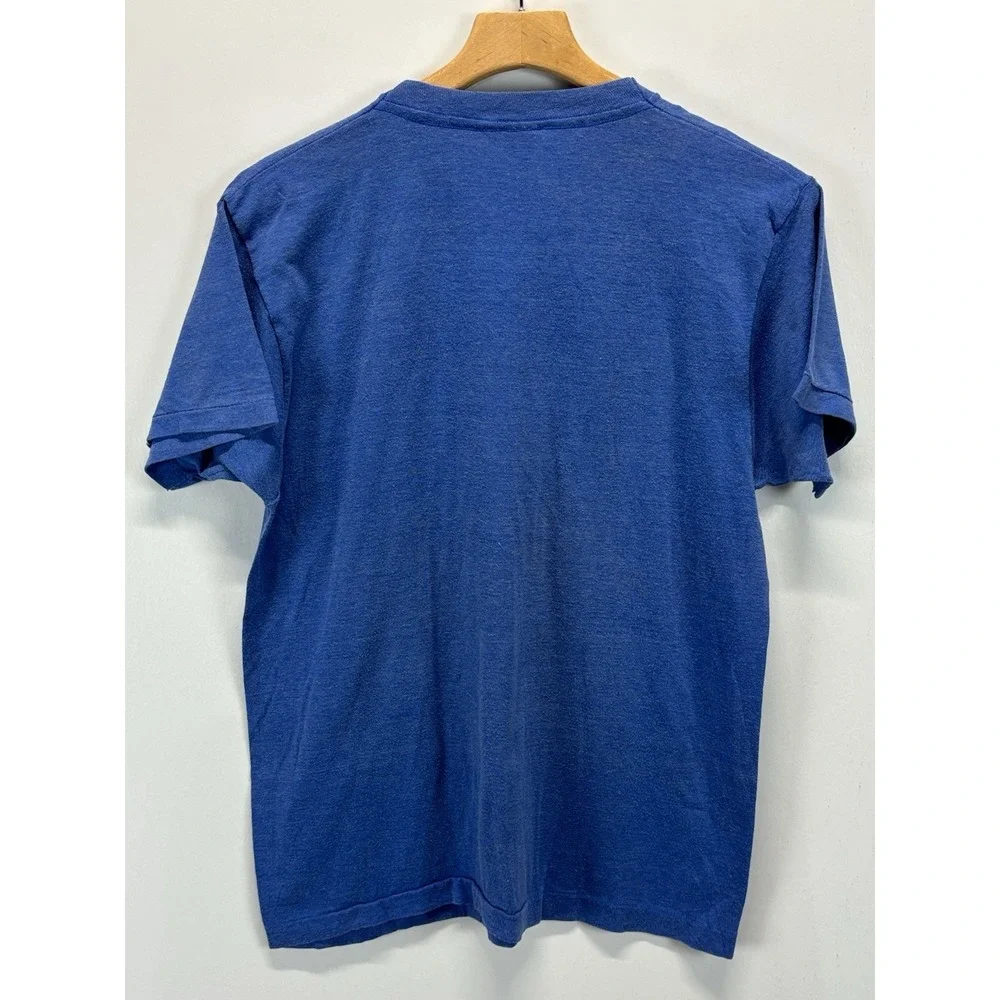 Vtg Screen Stars Holland Tshirt Sz X-Large Mens Blue Single Stitch Made USA 80s